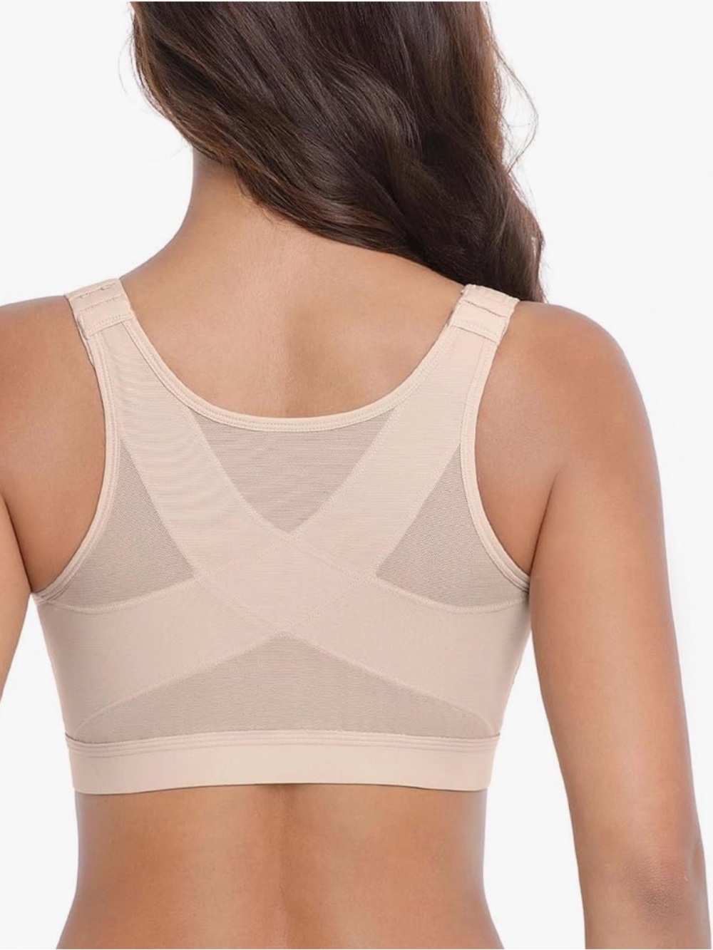 Front Opening, 7 Hooks, 2 Rows, Laser Cut Seams, Super Soft, Extra Back Support